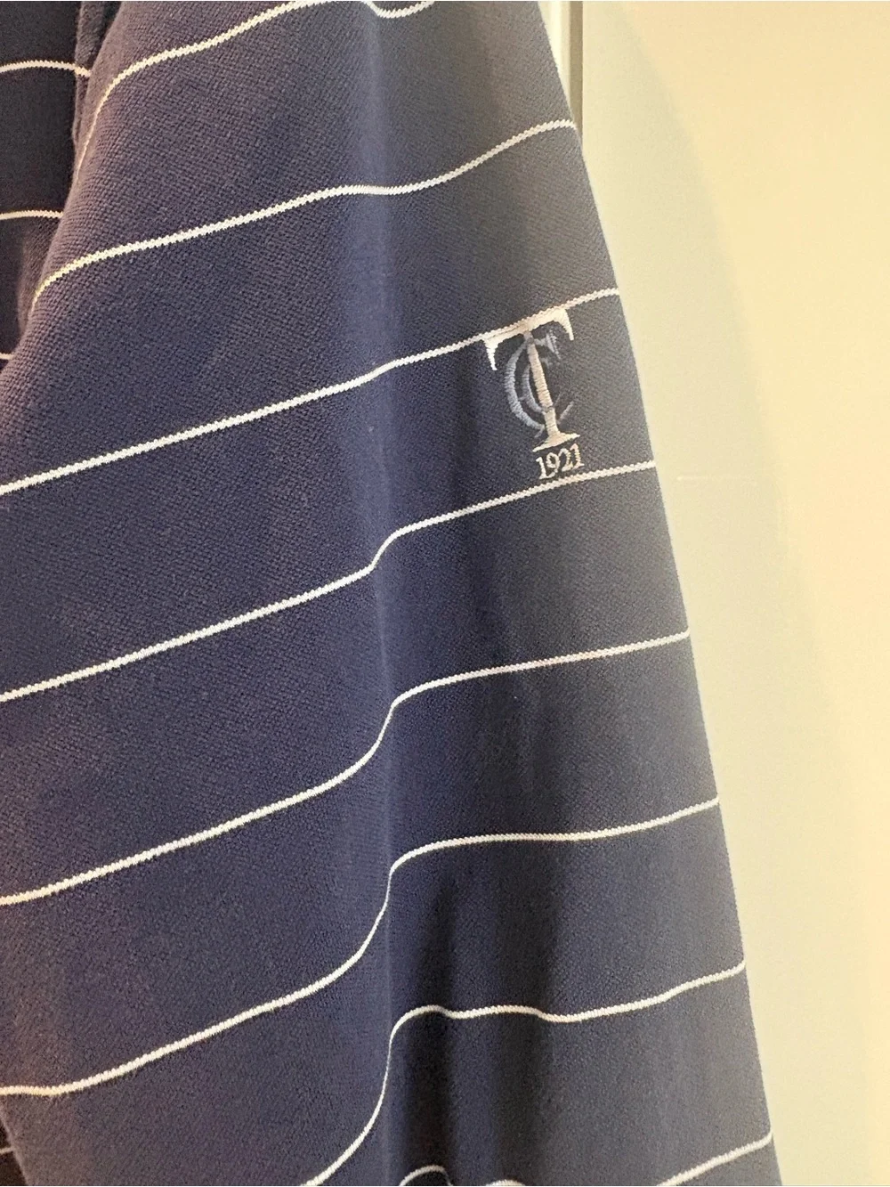 Polo by Ralph Lauren Navy Striped Long-Sleeve Shirt XL